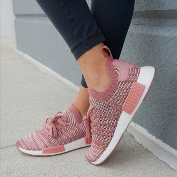womens adidas nmd r1 stlt primeknit athletic shoe